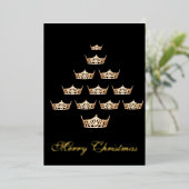 パレード クラウン フラット ホイル ハoliday カード (立ち正面)