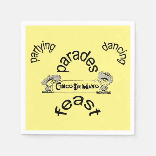パレード –  スタンダードカクテルナプキン (正面)