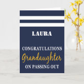 パレード・パレード英国海軍ユニフォームおめでとう カード (黄色い花)