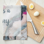 パレード – 白 キッチンタオル (四つ折り)