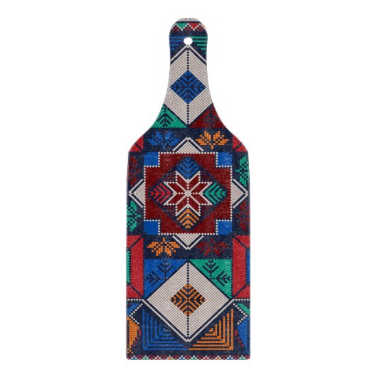 パレ伝統的スティナ刺繍タスリーズカラフル カッティングボード (正面)