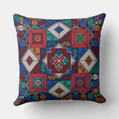 パレ伝統的スティナ刺繍タスリーズカラフル クッション (裏面)