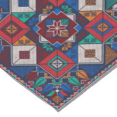 パレ伝統的スティナ刺繍タスリーズカラフル ショートテーブルランナー (コーナー)