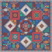 パレ伝統的スティナ刺繍タスリーズカラフル シール (正面)