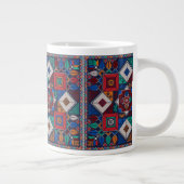 パレ伝統的スティナ刺繍タスリーズカラフル ジャンボコーヒーマグカップ (右)