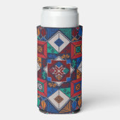 パレ伝統的スティナ刺繍タスリーズカラフル スリム缶クーラー (Seltzer裏面)