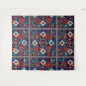 パレ伝統的スティナ刺繍タスリーズカラフル タペストリー (正面(横))