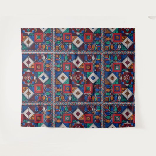 パレ伝統的スティナ刺繍タスリーズカラフル タペストリー (正面(横))