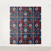 パレ伝統的スティナ刺繍タスリーズカラフル タペストリー (正面)