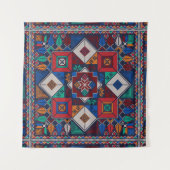 パレ伝統的スティナ刺繍タスリーズカラフル タペストリー (正面(横))