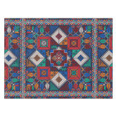 パレ伝統的スティナ刺繍タスリーズカラフル テーブルクロス (正面(横))