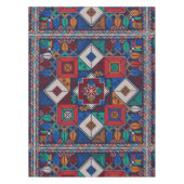 パレ伝統的スティナ刺繍タスリーズカラフル テーブルクロス (正面)