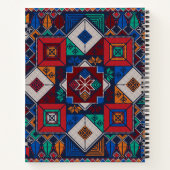 パレ伝統的スティナ刺繍タスリーズカラフル ノートブック (裏面)
