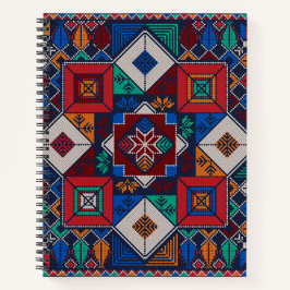 パレ伝統的スティナ刺繍タスリーズカラフル ノートブック