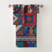 パレ伝統的スティナ刺繍タスリーズカラフル バスタオルセット (インサイチュ)