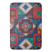 パレ伝統的スティナ刺繍タスリーズカラフル バスマット (正面縦)