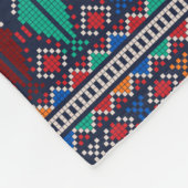 パレ伝統的スティナ刺繍タスリーズカラフル フリースブランケット (角)