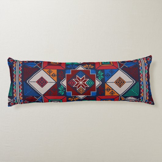 パレ伝統的スティナ刺繍タスリーズカラフル ボディピロー (裏面)