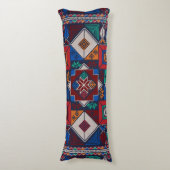 パレ伝統的スティナ刺繍タスリーズカラフル ボディピロー (正面縦)