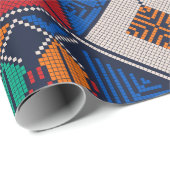 パレ伝統的スティナ刺繍タスリーズカラフル ラッピングペーパー (ロールコーナー)