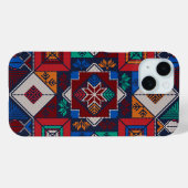 パレ伝統的スティナ刺繍タスリーズカラフル Case-Mate iPhoneケース (裏面 (横))