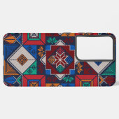 パレ伝統的スティナ刺繍タスリーズカラフル SAMSUNG GALAXYケース (裏面横)
