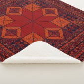 パレ伝統的スティナ刺繍タスリーズパターン シェルパブランケット (3/4)