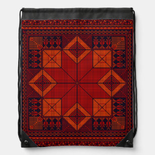 パレ伝統的スティナ刺繍タスリーズパターン ナップサック