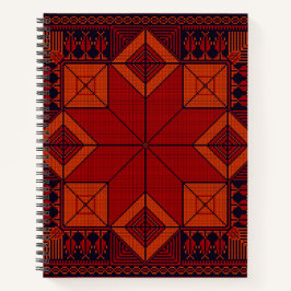 パレ伝統的スティナ刺繍タスリーズパターン ノートブック