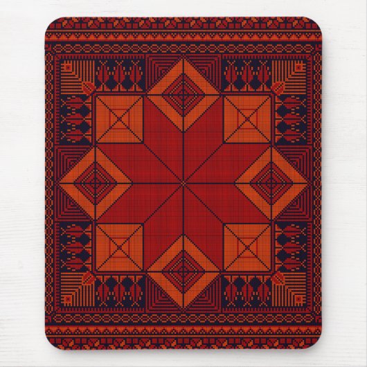 パレ伝統的スティナ刺繍タスリーズパターン マウスパッド (正面)
