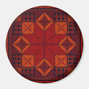パレ伝統的スティナ刺繍タスリーズパターン マグネット