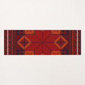 パレ伝統的スティナ刺繍タスリーズパターン ヨガマット (裏面(横))