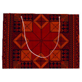 パレ伝統的スティナ刺繍タスリーズパターン ラージペーパーバッグ (裏面)