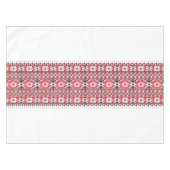 パレ伝統的チナ刺繍アートパターンレッド テーブルクロス (正面(横))