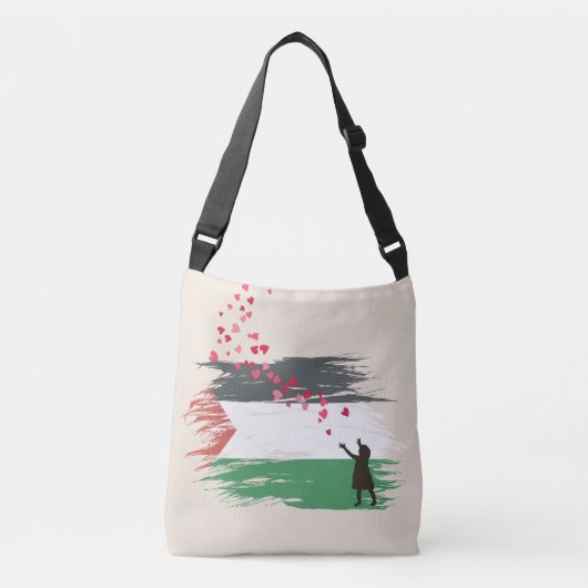 パレ動揺してスティナ国旗のクロスボディトートバッグ クロスボディバッグ (正面)