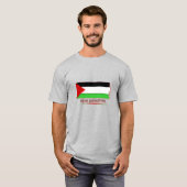 「パレ救ステナ国旗」 Tシャツ (正面フル)