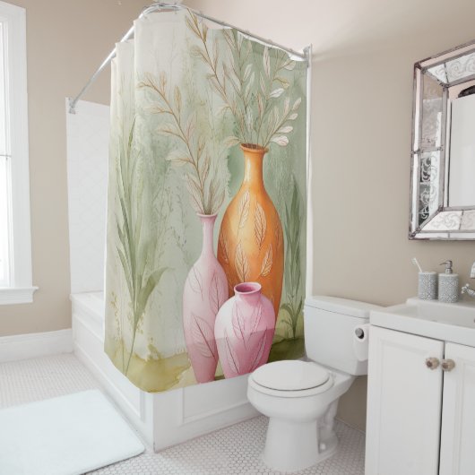 パレ淡い色のット | トランクジュルベリーデザイン シャワーカーテン (インサイチュ)