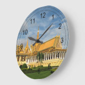 パレ王室のス、プノンペン、カンボジア – バージニア5050 ラージ壁時計 (傾斜)