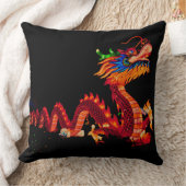 パレ白熱［赤熱］光を放つード·ドラゴン クッション (ブランケット)