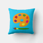 パレ絵を描ットアート クッション (裏面)