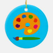 パレ絵を描ットアート セラミックオーナメント (裏面)