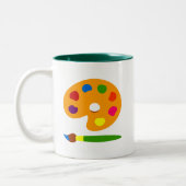 パレ絵を描ットアート ツートーンマグカップ (左)