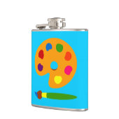 パレ絵を描ットアート フラスク (左)