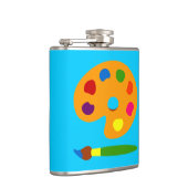 パレ絵を描ットアート フラスク (右)