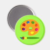 パレ絵を描ットアート マグネット (正面/裏面)