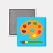 パレ絵を描ットアート マグネット (正面/裏面)