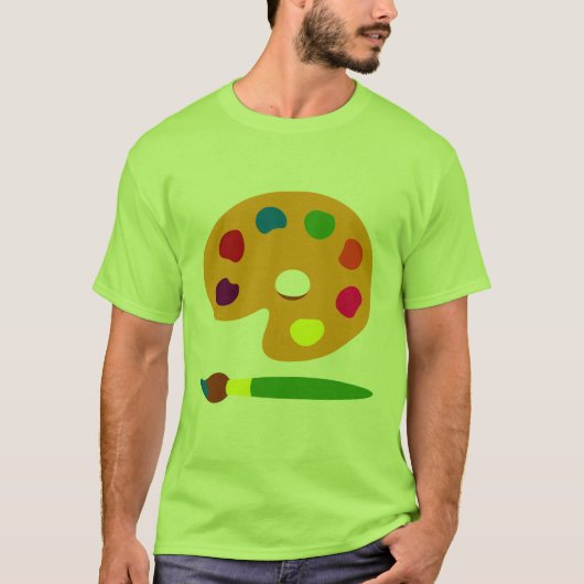パレ絵を描ットアート Tシャツ (正面)