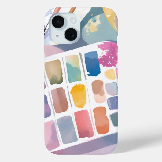 パレ絵を描ット | アーかわいらしトカラフルウォーター色 Case-Mate iPhoneケース (裏面)