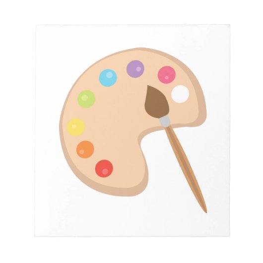 パレ絵を描ット ノートパッド (正面)