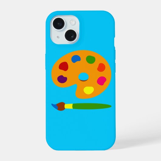 パレ絵を描ット iPhone 15ケース (裏面)
